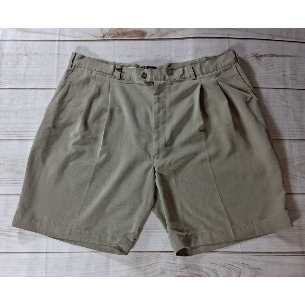 Callaway Golf Nordstrom Vintage Mens Shorts Size 44 Pleated Khaki 90s